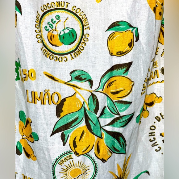 🆕NWT #265 Farm Rio Tiered Cutout Cover Up Midi Dress Women Cotton Tropical, Sm. - Picture 11 of 15